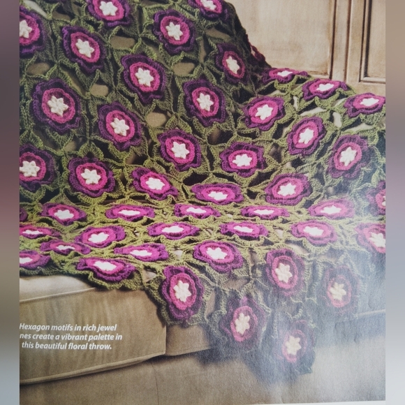 Vintage rochet World Magazine December 2012 Alpaca Afghan - Picture 3 of 10